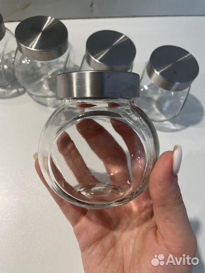 Набор стеклянных баночек (6шт)