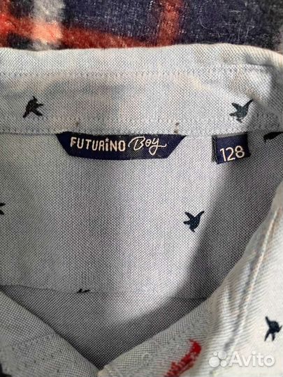 Рубашка детская мужская голубая