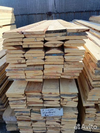 Доска сосна 25*180*4000 (II сорт ) (56)