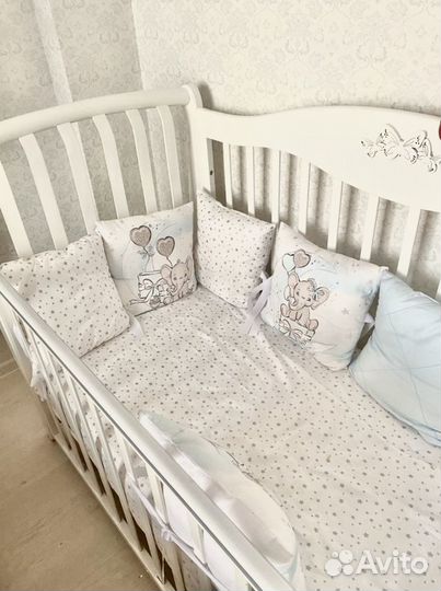 Новая Деревянная кровать,новый мастрас,новые борти