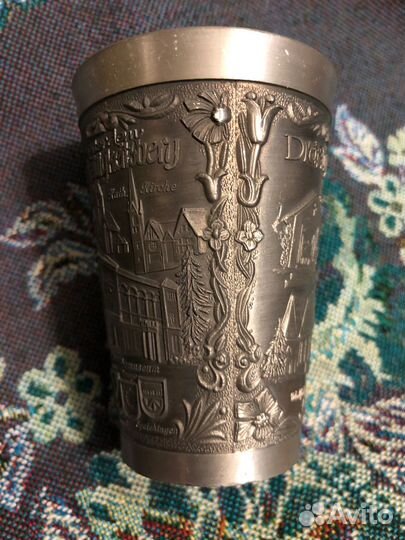 Стакан № 7. Старинный оловянный стакан