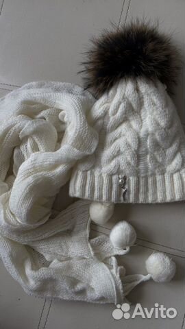 Комплект шапка и шарф