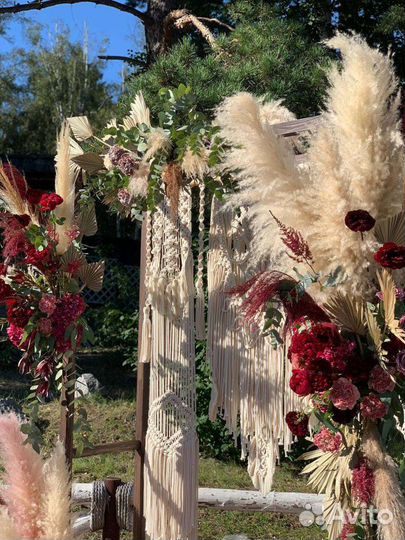 Арка макраме свадебная