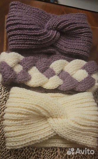 Повязка на голову. Ручная работа