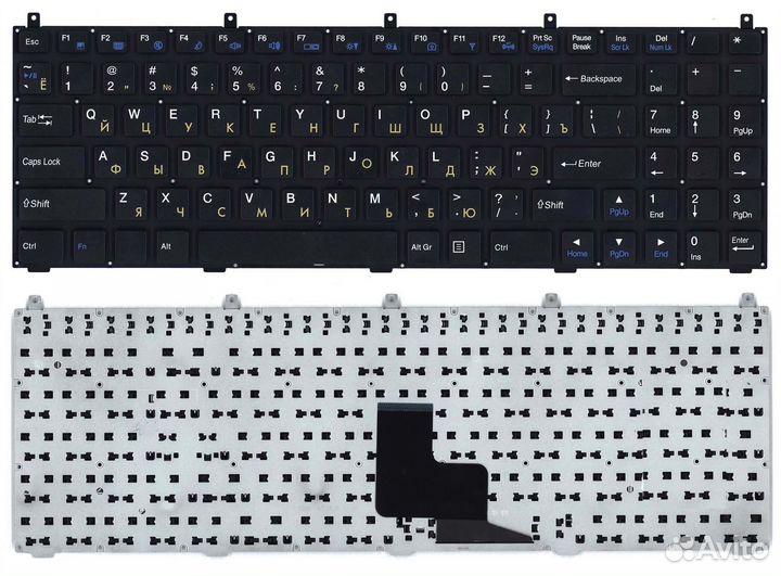 Клавиатура для DNS W765S без рамки плоский Enter