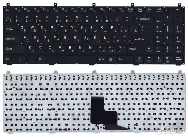 Клавиатура для DNS W765S без рамки плоский Enter