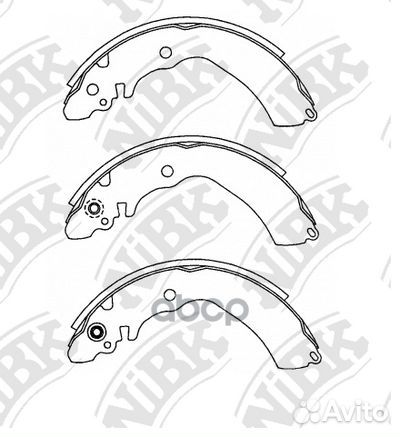 FN2367-nibk колодки барабанные Toyota Avanza 0