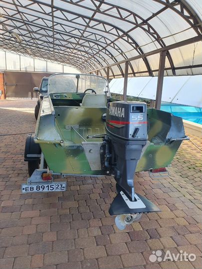 Лодка Казанка 5м4 с мотором Yamaha 55