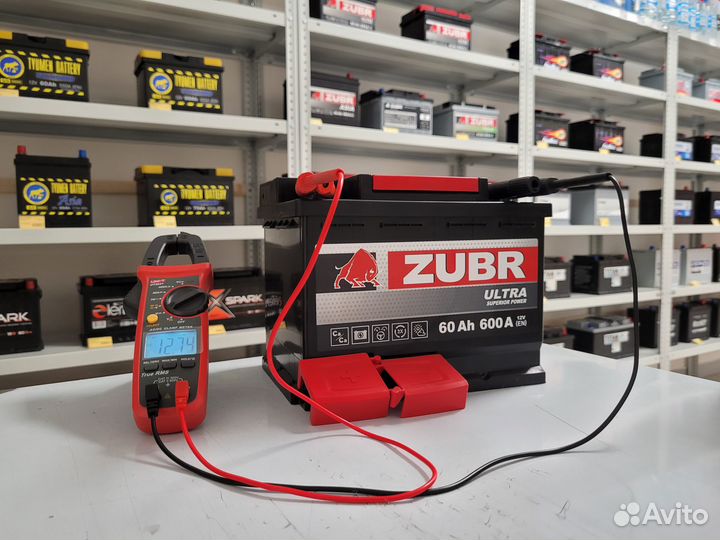 Аккумулятор zubr ultra 60Ah п.п. 600A L2R 242x175x