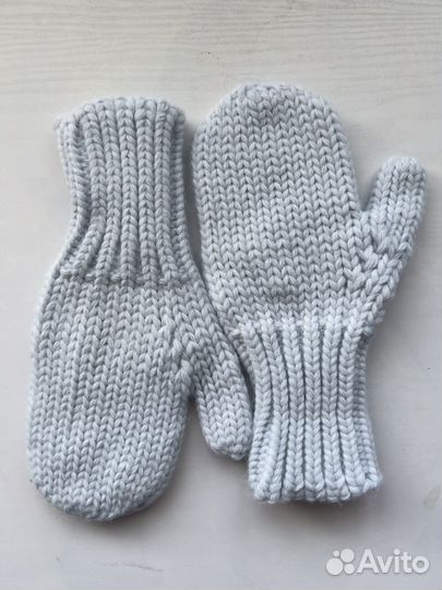 Комплект шапка, шарф, варежки