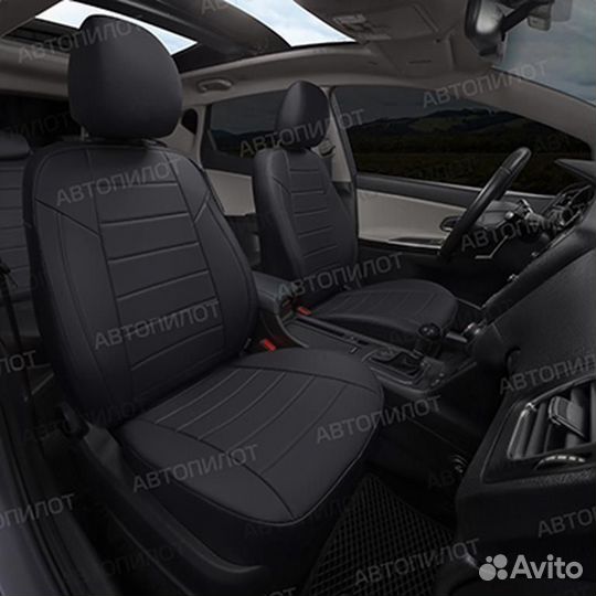 Авточехол экокожа-классика Ford Fiesta 2008-2015