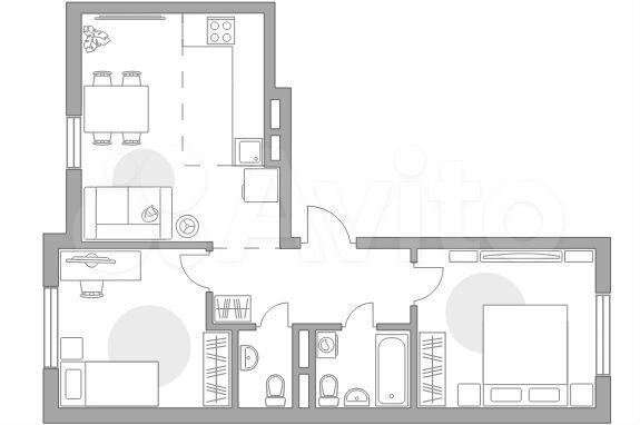 3-к. квартира, 57,7 м², 5/6 эт.