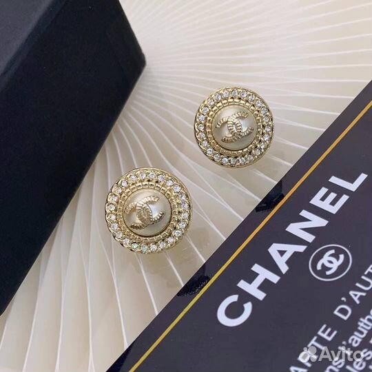 Серьги chanel
