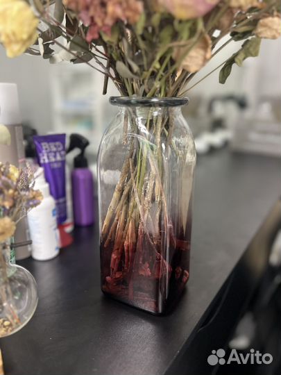 Ваза цветное стекло