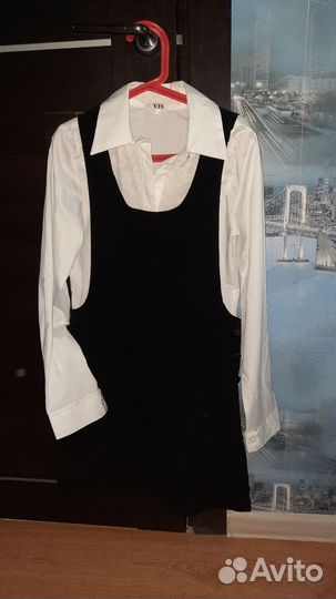 Блузка школьная и сарафан