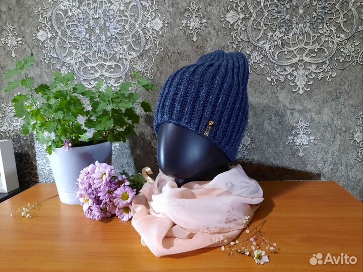 Шапка бини объемная