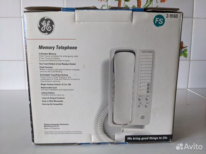 Телефон GE 2-9169 Белый