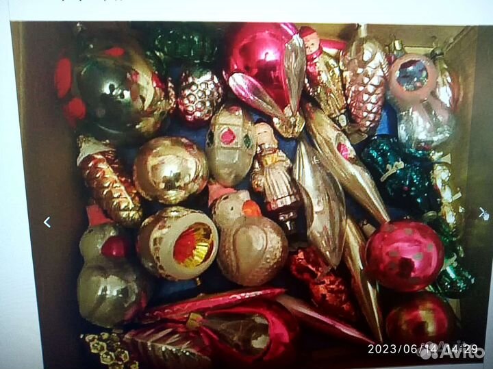 Стеклянные новогодние ёлочные игрушки