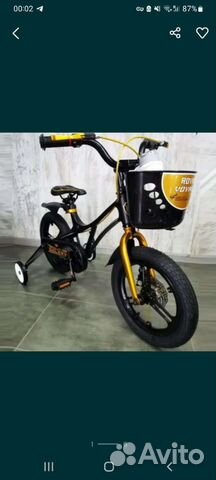 Детский велосипед бу,диаметр колес 18