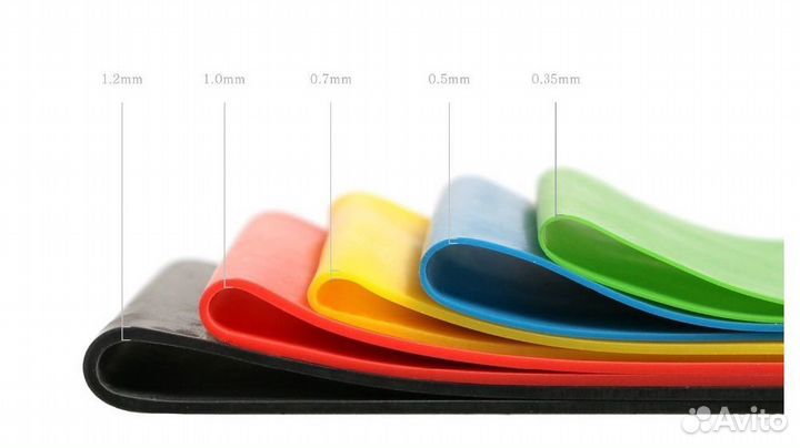 Фитнес резинки (набор из 5 штук)