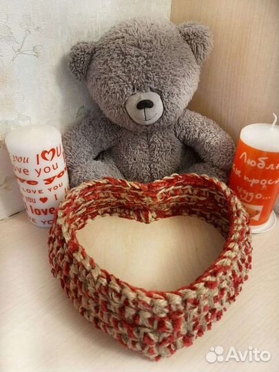 Вязанные корзинки