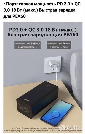 Power bank Romoss PEA60 (60000 mAh)