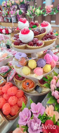 Сувенирное мыло. Подарки. Букеты. Цветы. Тюльпаны