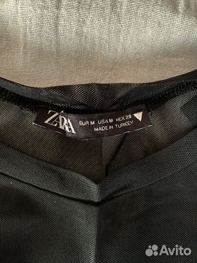 Лонгслив сетка zara