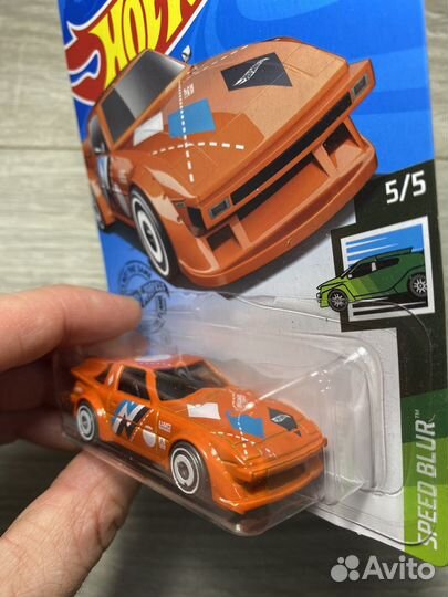 Hot wheels mazda rx 7 (оранжевая)