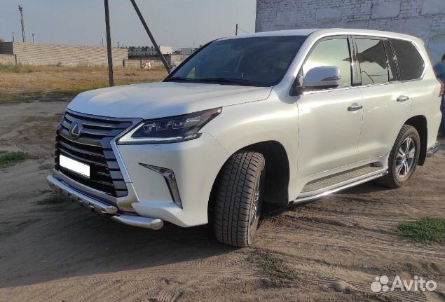 Защита бампера с зубьями Lexus LX 450 2016 -2022