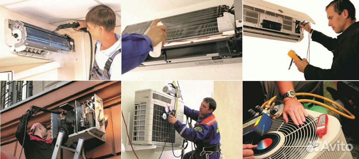 Ремонт чистка, заправка кондиционеров