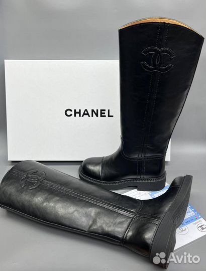 Сапоги chanel демисезон