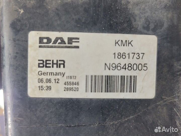 Радиатор системы охлаждения Daf XF105