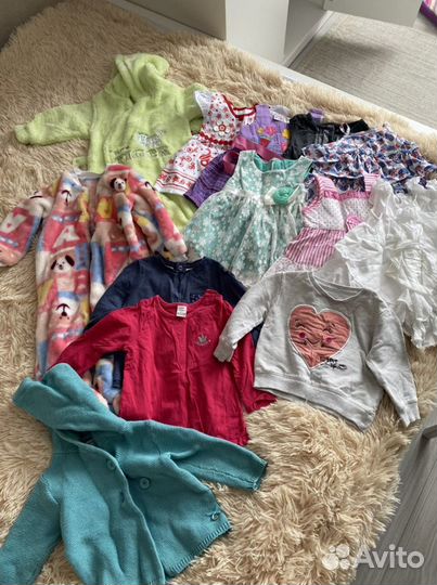 Пакет одежды на девочку 68-74 см