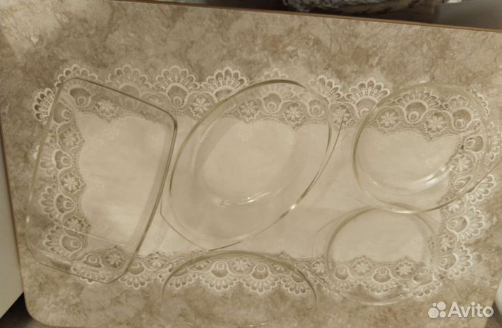 Набор стеклянной огнеупорной посуды