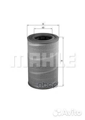 Фильтр воздушный mahle LX612 MAN LX612 Mahle/Kn