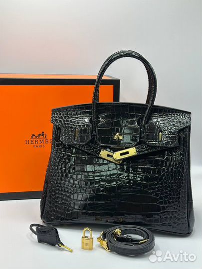 Сумка Hermes birkin 30 кожа крокодила
