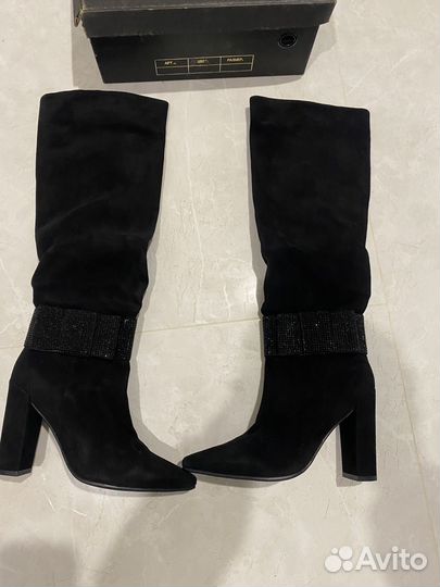 Сапоги женские натуральная замша 35 36