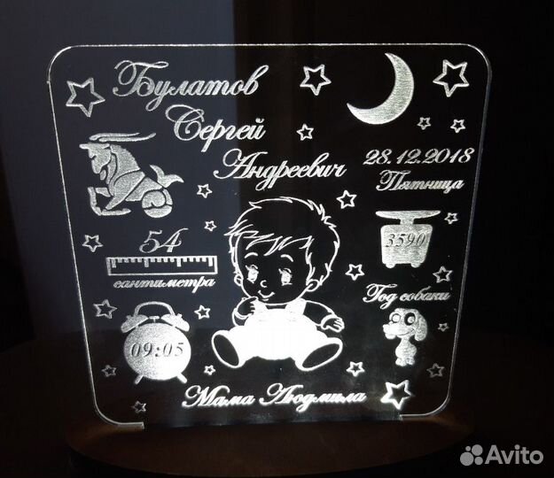 Детский светильник ночник