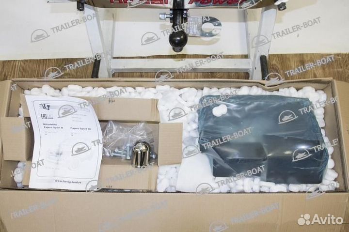 Фаркоп Mitsubishi Pajero Sport II 2008-2016, рама и крюк шар 50 мм, 27141