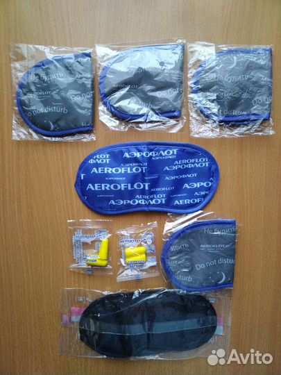 Повязки на глаза и беруши для сна. Новые