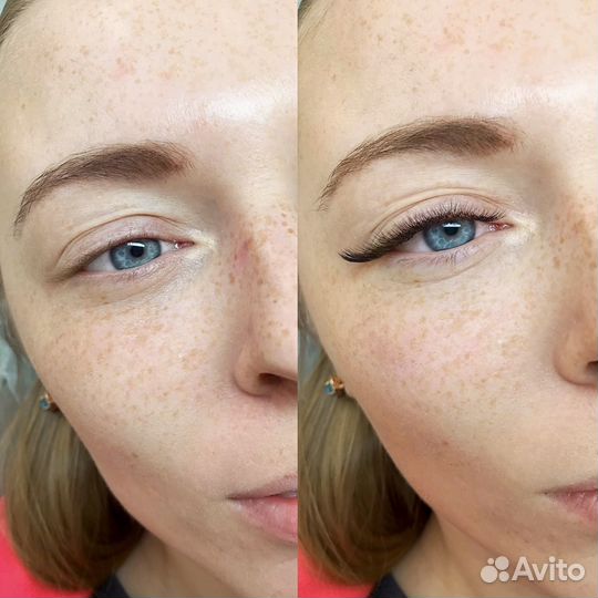 Наращивание ресниц,оформление бровей