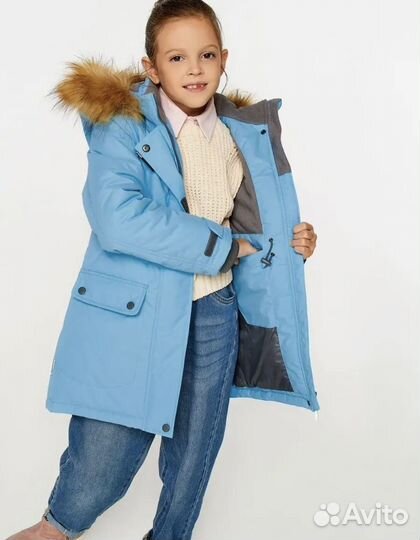 Зимняя куртка для девочки 140