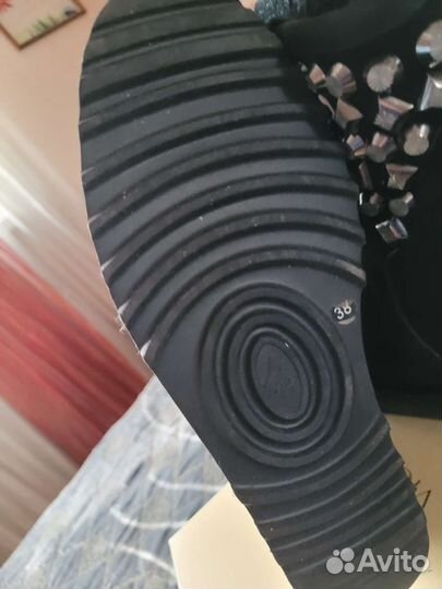 Ботильоны замша 38