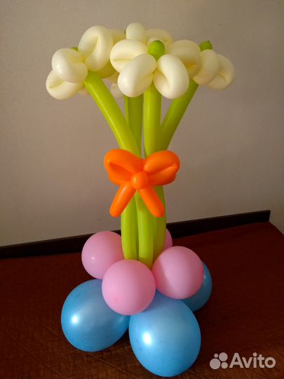 Цветы из воздушных шариков