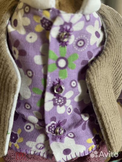 Плюшевый мишка Студент. Тедди. 20см. Handmade