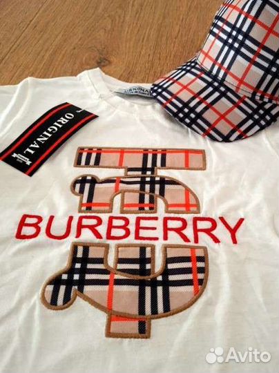 Костюм Burberry с белой, черной майкой 110-146