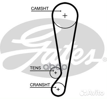 Ремень грм gates /859715664/ Chery QQ 0.8 12V