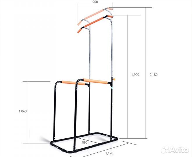 Стойка для подтягиваний и отжиманий DFC Power Towe