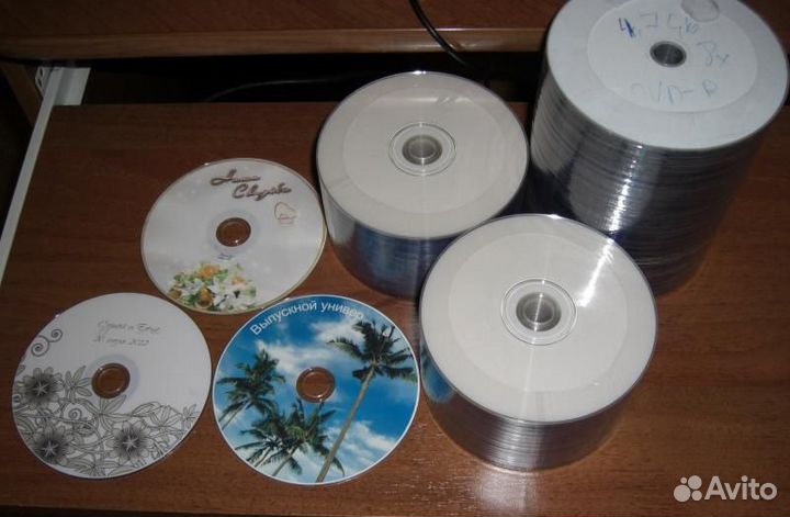 DVD, BD диск с Поверхностью для Печати на принтере